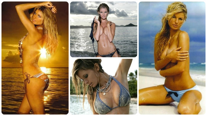 Naga Marisa Miller podczas sesji zdjęciowej